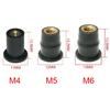 10pcs Motorcycle M4 M5 M6 Metric Rubber Windshield Windscreen Screws Bolts Nut Metric Rubber Well Nuts Fastener Screws