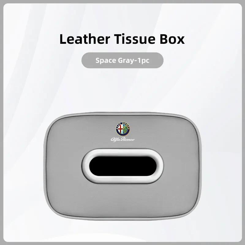 Car Stickers For Alfa Romeo Car Tissue Box Holder Leather Car Armrest Napkin Case Sun Visor Backseat Bag For Alfa Romeo 4C 159 1