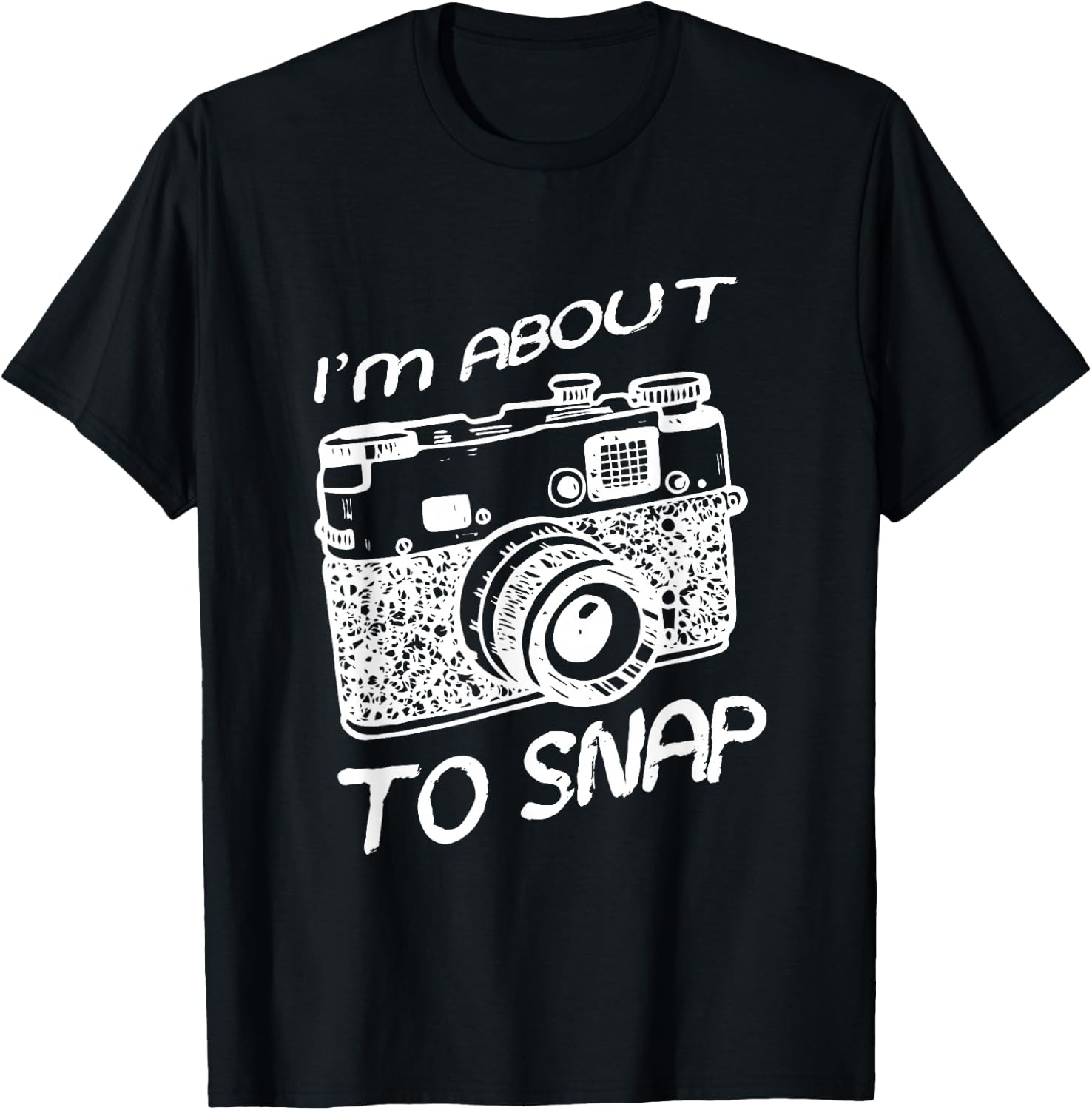 I Am About To Snap Vintage Camera Photographer T-Shirt Unisex T-Shirt S