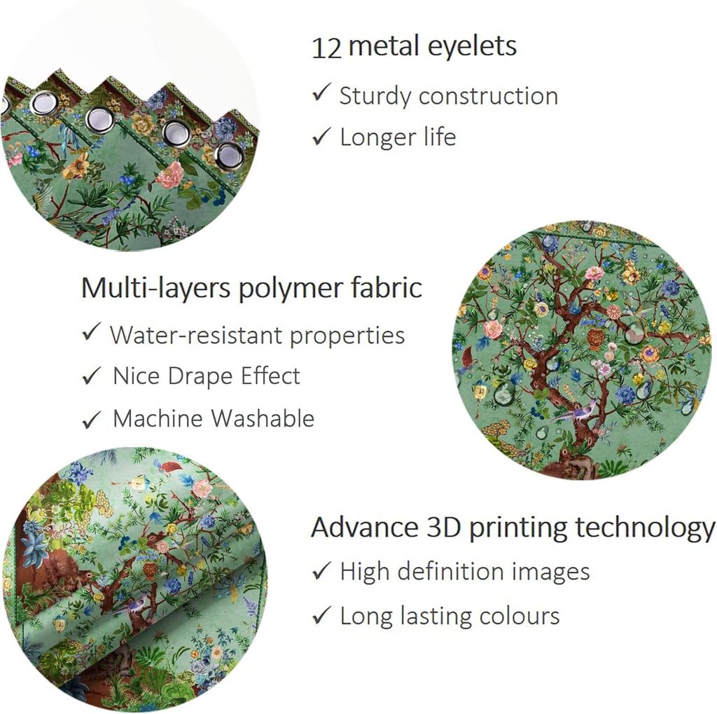 Bohemian Flower Bathroom Curtain Colorful Boho Floral Print Beautiful Bright Polyester Fabric Cloth Shower Curtain for Bathroom