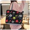 Printed Canvas Women's Fashion Handbag - Casual Commuter Underarm Bag