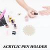 20Pcs Nail Display Wheel Oval Transparent Plastic Sample Board 20 Tips for Manicure Nail Polish Color Show Wheel Salon DIY Art
