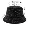 Nuovo Cappello a Secchiello Y2k Estivo Moda Donna Strass Cappellino Per Signore Visiera Cotone Cappelli Panama Casual Primavera Autunno Cappelli da Pescatore