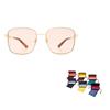 Gucci Brown Rectangular Frame Sunglasses 58mm Round Women Sunglasses Gold GG0852SK-005