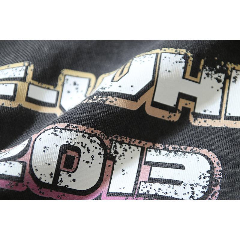1190 Off-White 2025 Summer New Portrait Grape Printed Short Sleeved T-shirt for Men and Women