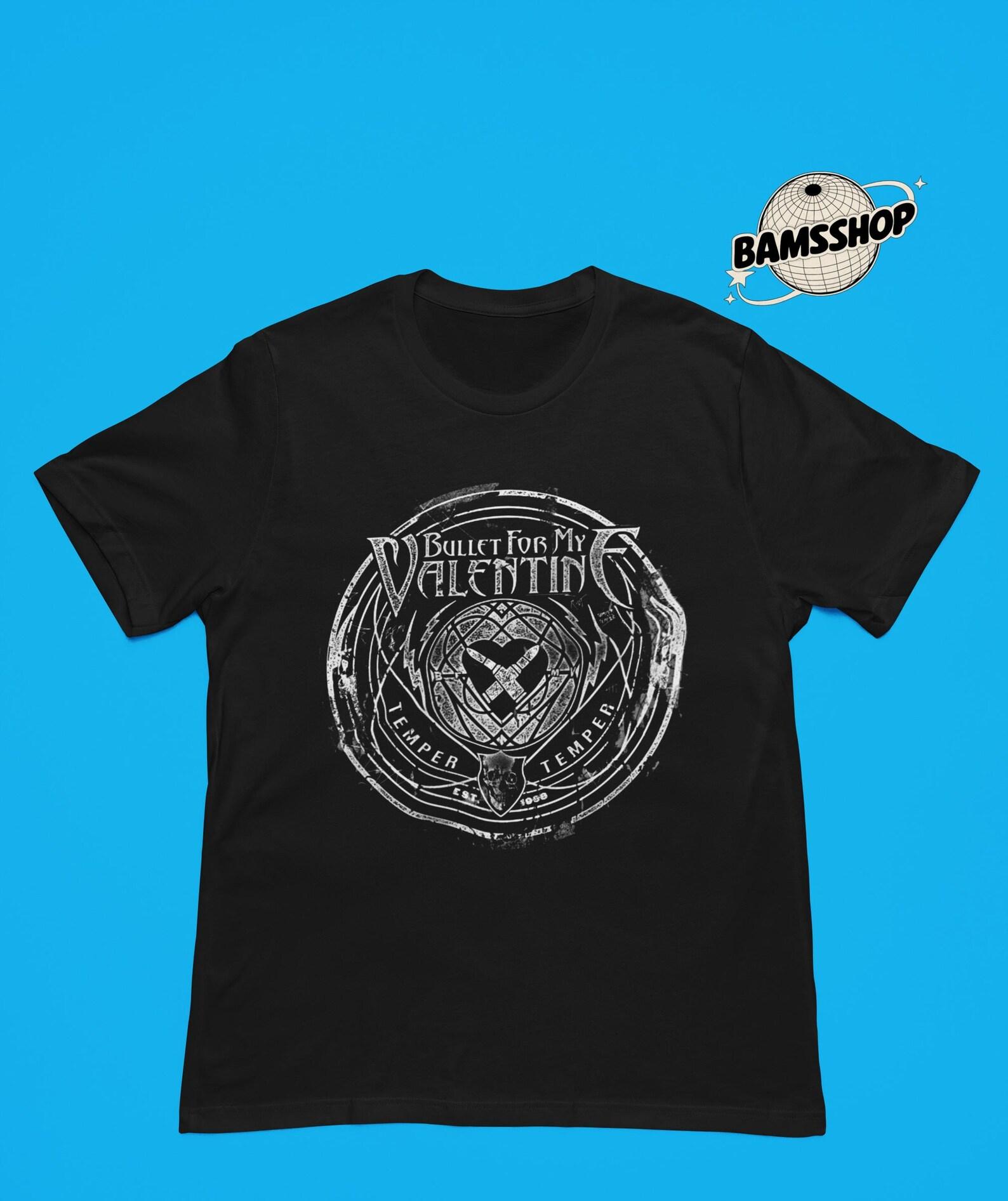 Bullet For My Valentine T-Shirt - Temper Temper Unisex Rocker Clothing - Gift Apparel - Bullet For My Valentine Merch 3XL