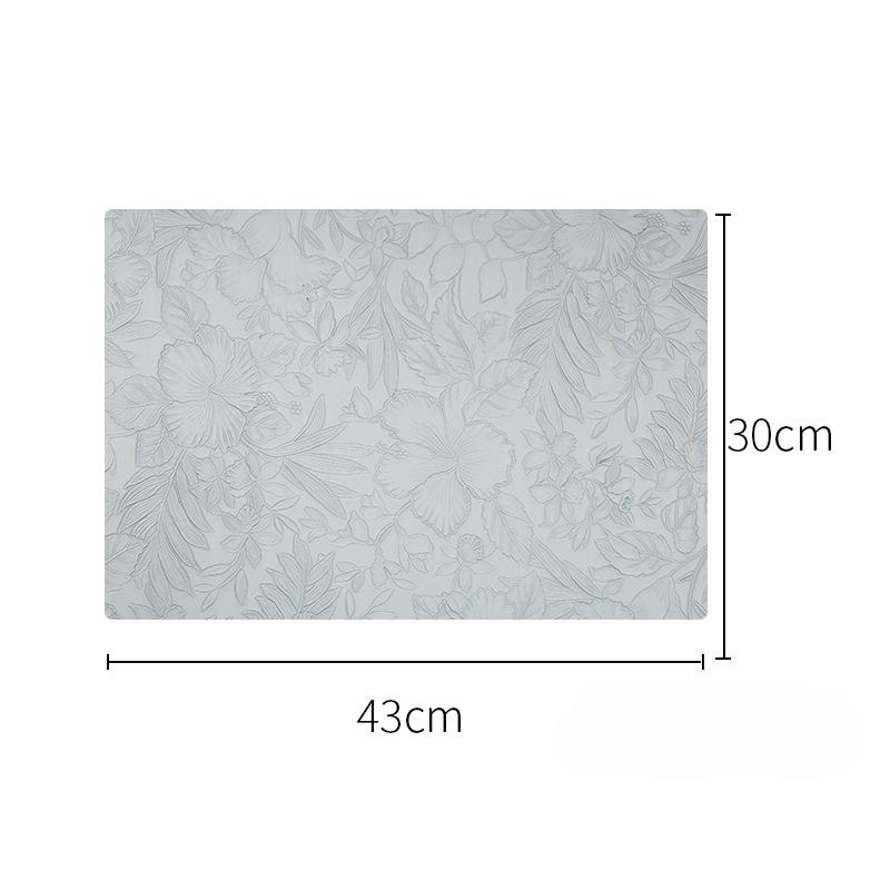 Creative Anti Slip Nordic Style PVC Leather Western Placemat Rectangle Square Insulated Table Mat Easy To Clean Bowl Cup Mat
