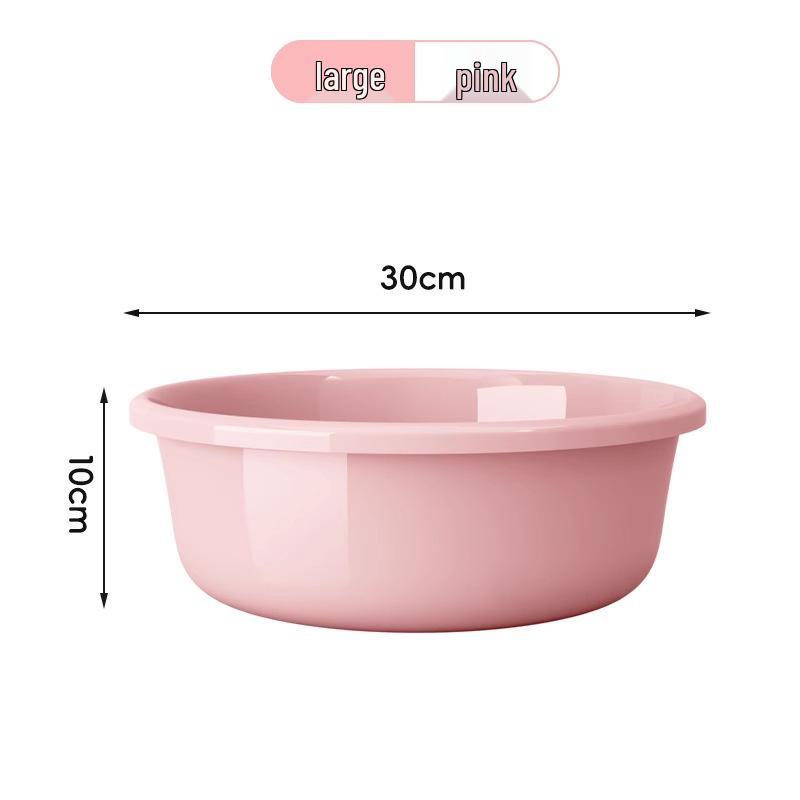 Large Durable Multi-Purpose Plastic Wash Basin for Dorms and Babies