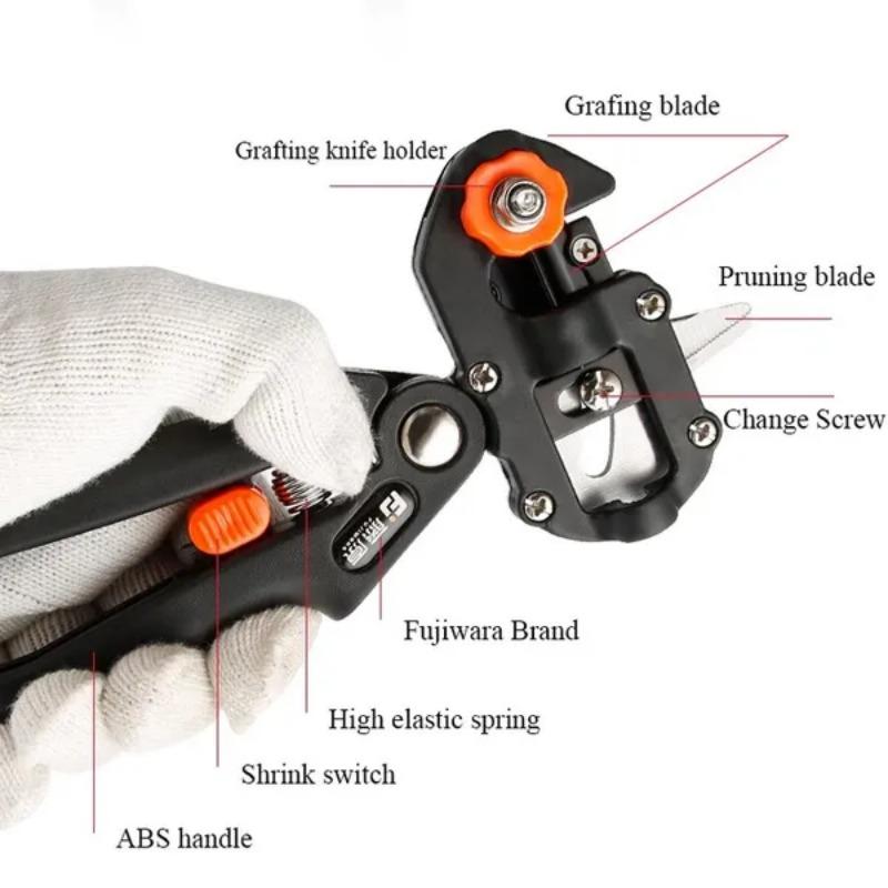 1SET Grafting Shears Scissor Fruit Tree Vaccination Multi-function Bud Cutter Gardening Tools