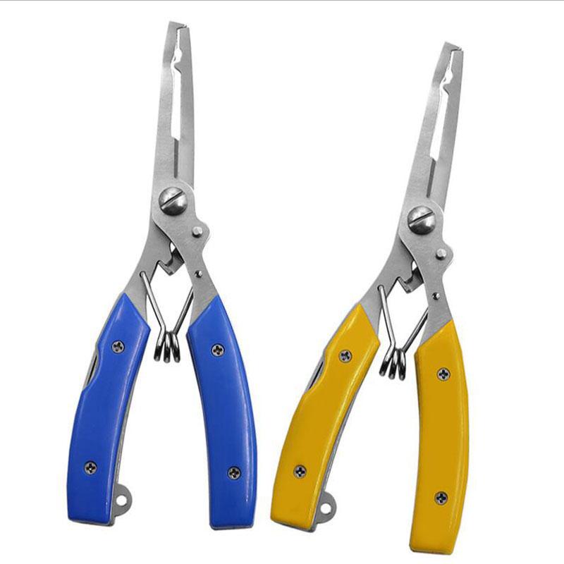 Fishing Tools MultiFunction Stainless Steel Fishing Pliers Line Cutters Hook Remover Split Ring Fishing Pliers Scissors