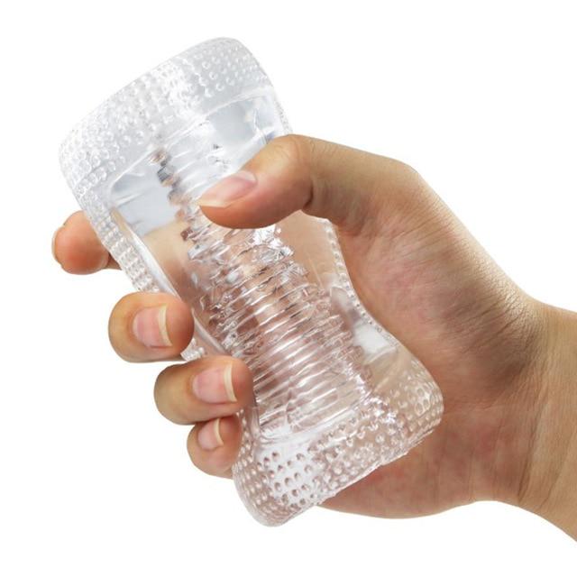 Male Masturbator Transparent Penis Trainer Sex Toys For Men Masturbatings Erotic Products Adult Toys
