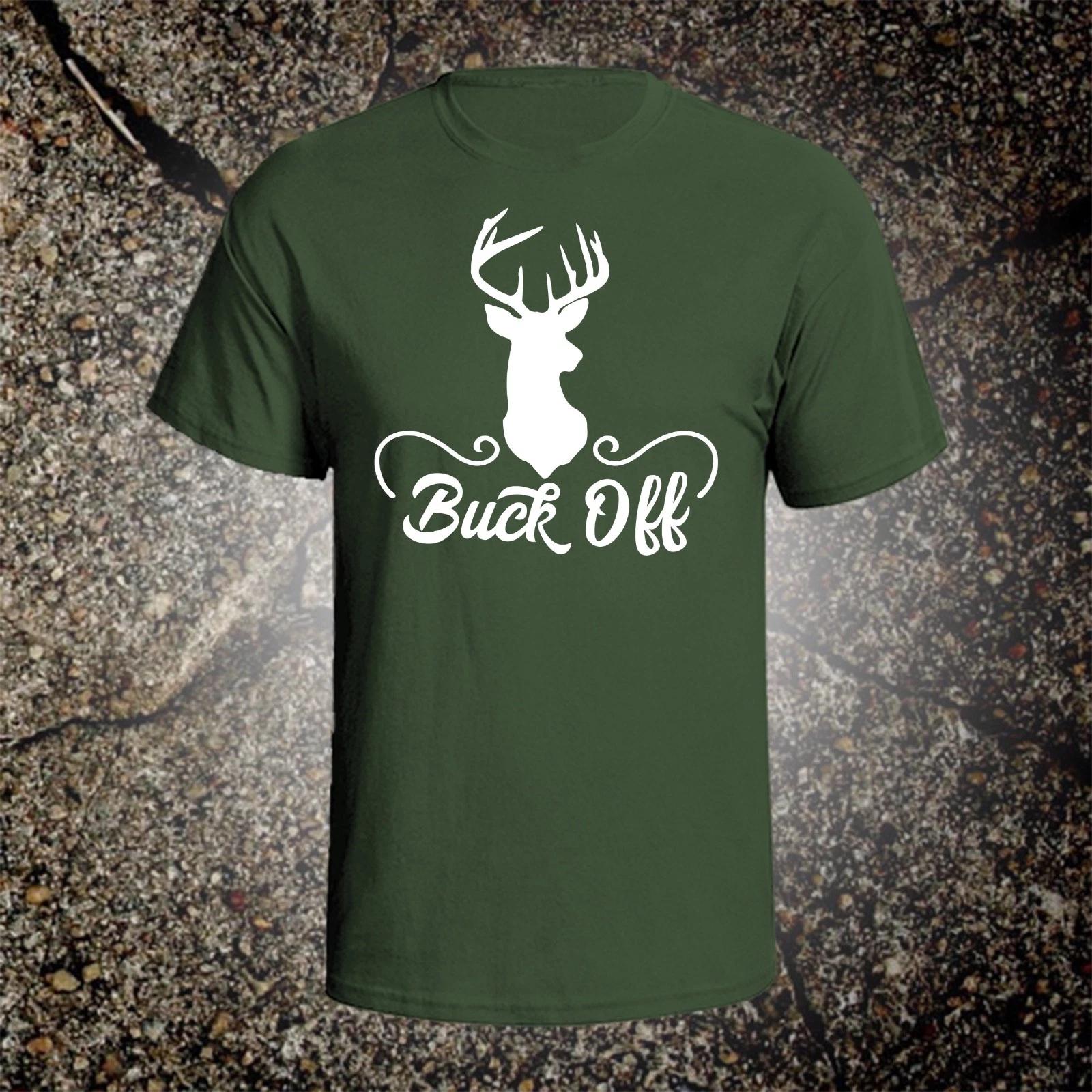 Buck Off hunting vintage style graphic t shirt tee browning mossberg ruger S