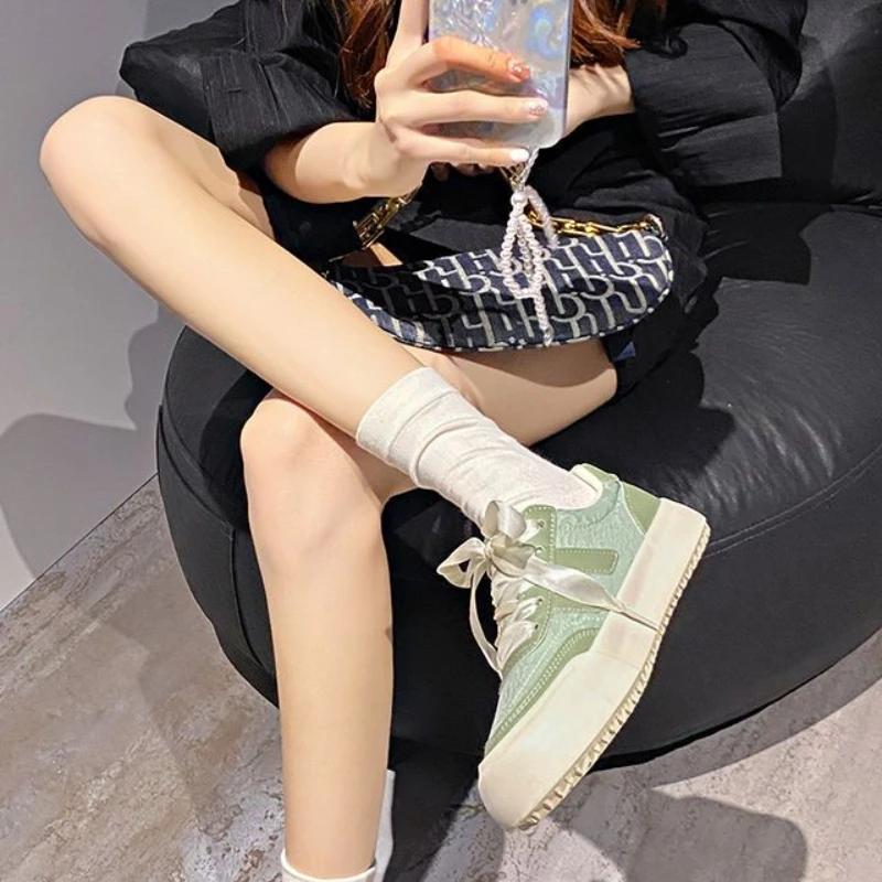 Fashion Spring Autumn Round Toe Ladies Footwear On Sale Korean Cheap Y2k Fashion Trends 2025 39 Original High Quality New Women's Shoes