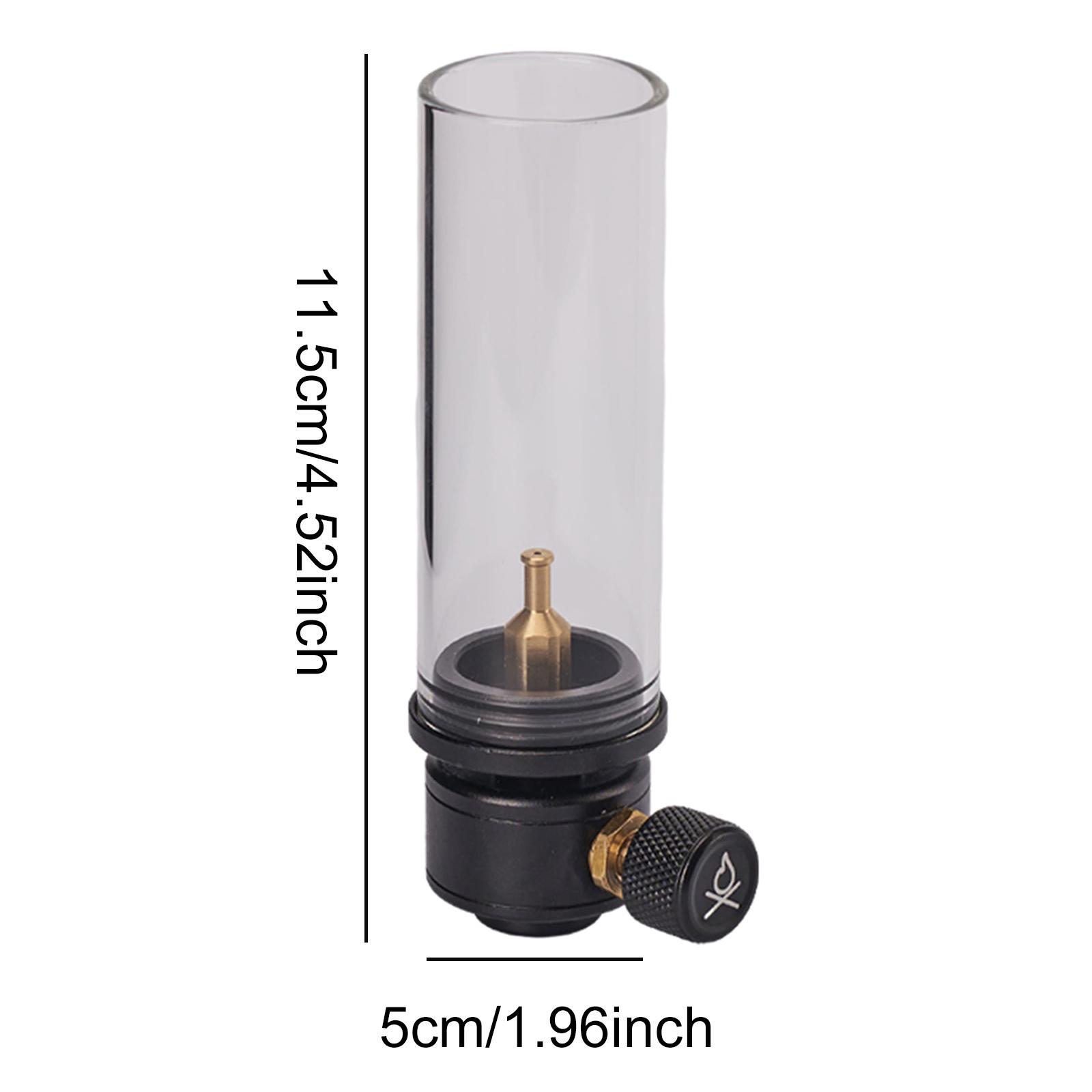 

Портативна газова лампа Кемпінгова лампа для атмосфери Газовий пальник Світильник Свічка Портативний ліхтар для намету Накручується на газовий балон для пікніка на природі чорний