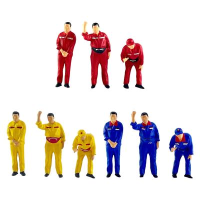 3x 1:64 měřítko Miniaturní model Čerpací stanice Postavy lidí Simulace Lidské