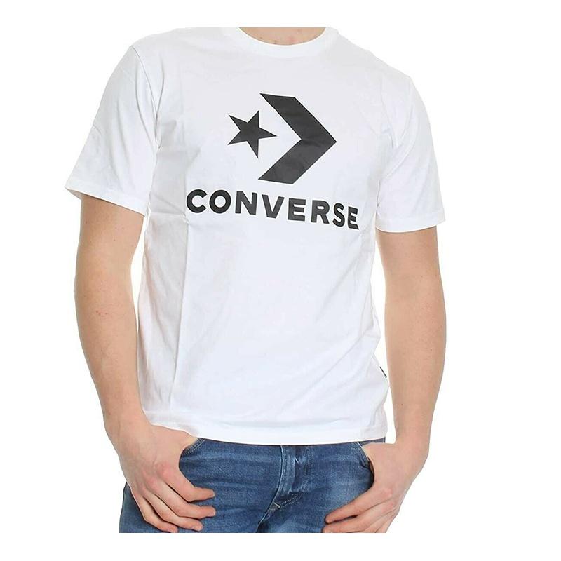 Converse Star CHEVRON Tee White OPTICAL White Men's 10018568-A02