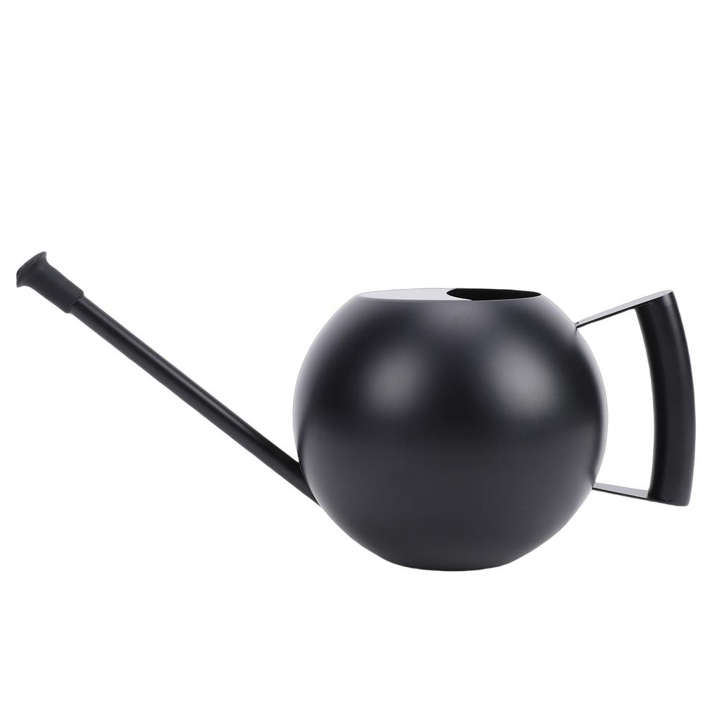 Watering Can Black 1000ML Stainless Steel Long Spout Watering Pot with Removable Nozzle for Succulent Flowers