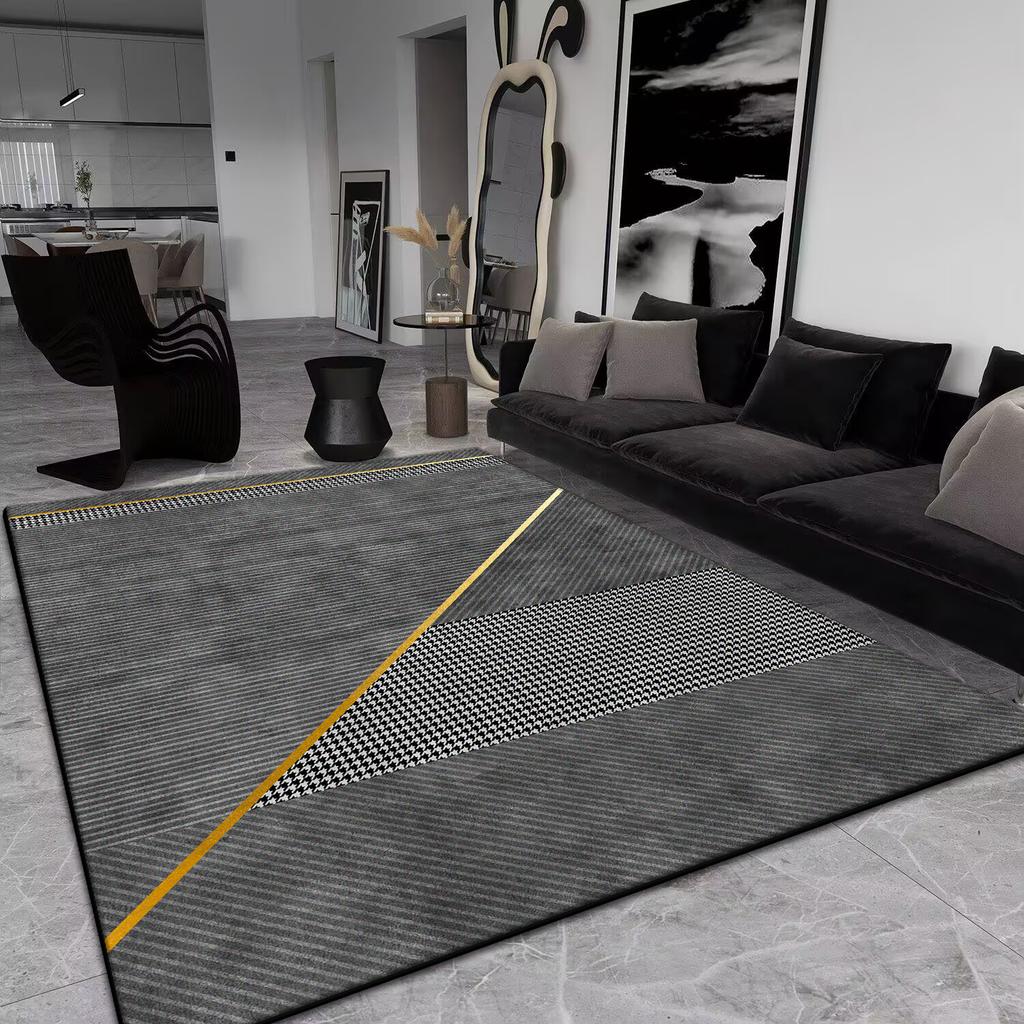 Modern Geometric Decorative Rug for Living Room Nordic Large Area Home Sofa Side Coffee Tables Mat Washable Bedroom Carpet 