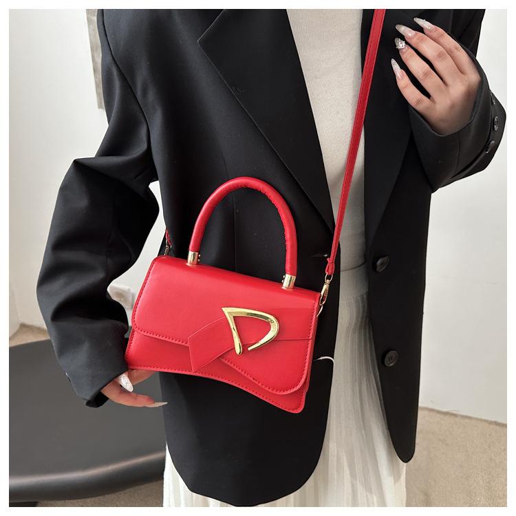 Chic Solid Color Faux Leather Shoulder Bag for Women, Minimalist Square Crossbody Purse, Trendy Casual Handbag