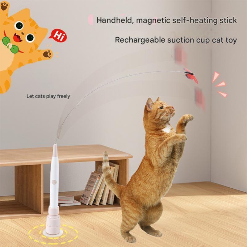 Interactively Butterfly Cats Toy for Hour of Fun Stimulating Natural Hunting Instincts Enhancing Cats Happiness Health