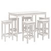 VidaXL Ensemble de bar de jardin 7 pcs blanc bois de pin massif, ensemble de bar, ensemble de meubles, ensemble de bar 3154756