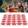 25 Stücke Fünfzackigen Stern Geformt LED Brosche Weihnachten Pin Abzeichen für Kinder Geschenk Party Favors