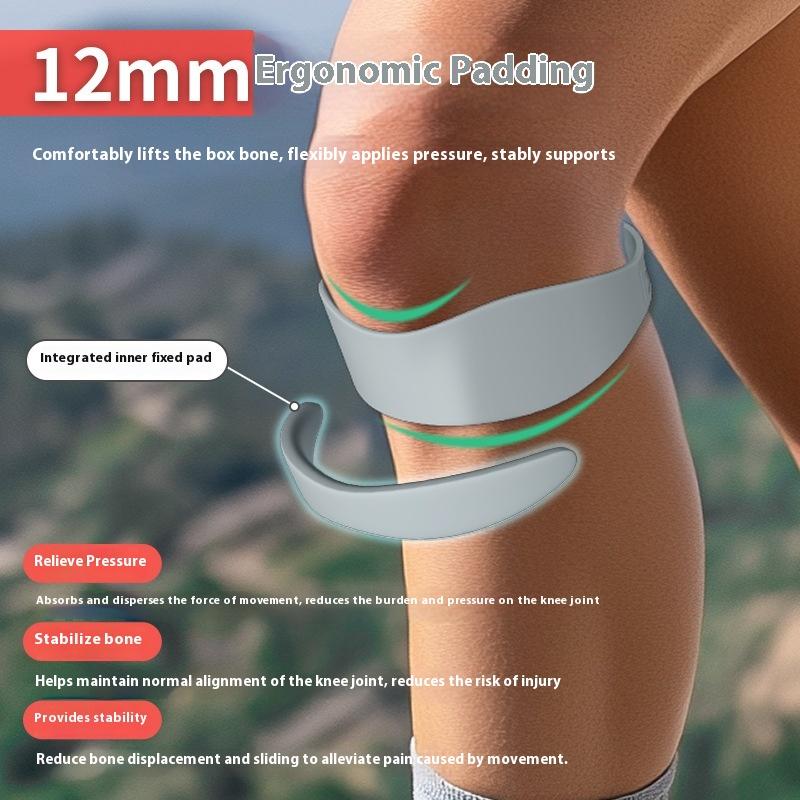 2Pcs Silicone Patella Tendon Knee Straps Support Care Strap Fixed Protection Flexible Sports Band Patellar Strape Brace Shock