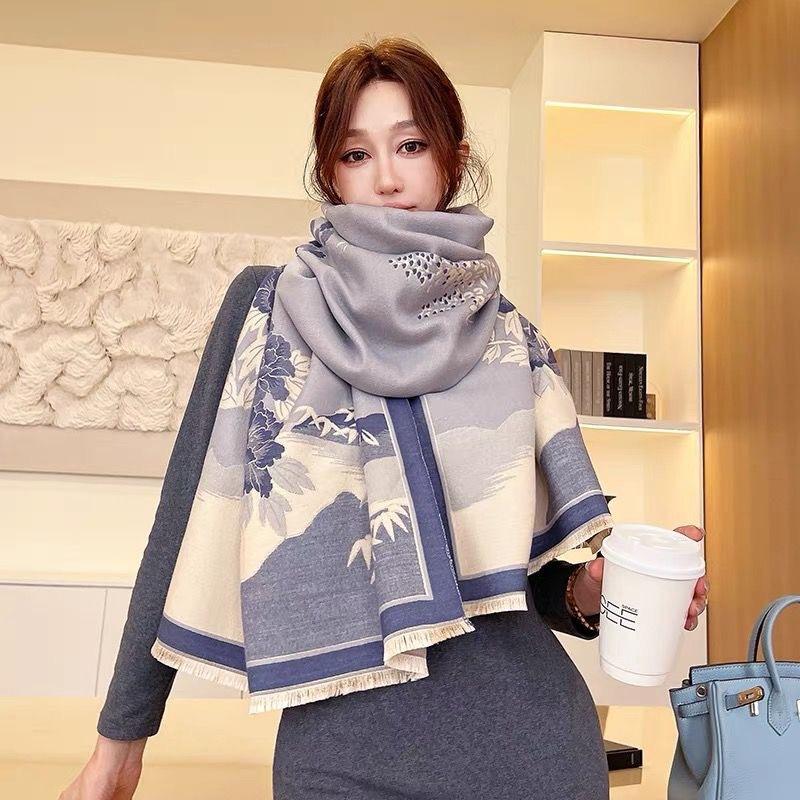 New Scarf Warm Air Conditioned Room Autumn and Winter Shoulder and Neck Shawl Outer Wear for Women