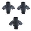 3x Tripod Anti Rubber Replacement Cane Crutches
