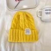 Candy-colored Twist Knitted Hat Cone Top Age-reducing Cute Girl Wool Hat Autumn and Winter Student Warm Ear Hat