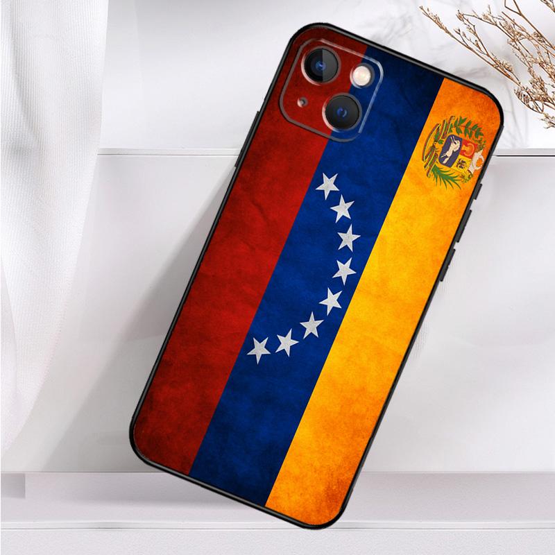 Venezuela Flag Coat Of Arms Case For iPhone 14 13 12 11 16 15 Pro Max Mini Cover X XR XS 8 7 14 16 15 Plus Accessories