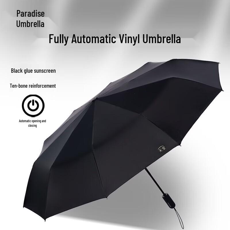 

Paragon Automatic Folding Black UV Umbrella
