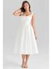 European-American Style Slim White Summer Dress