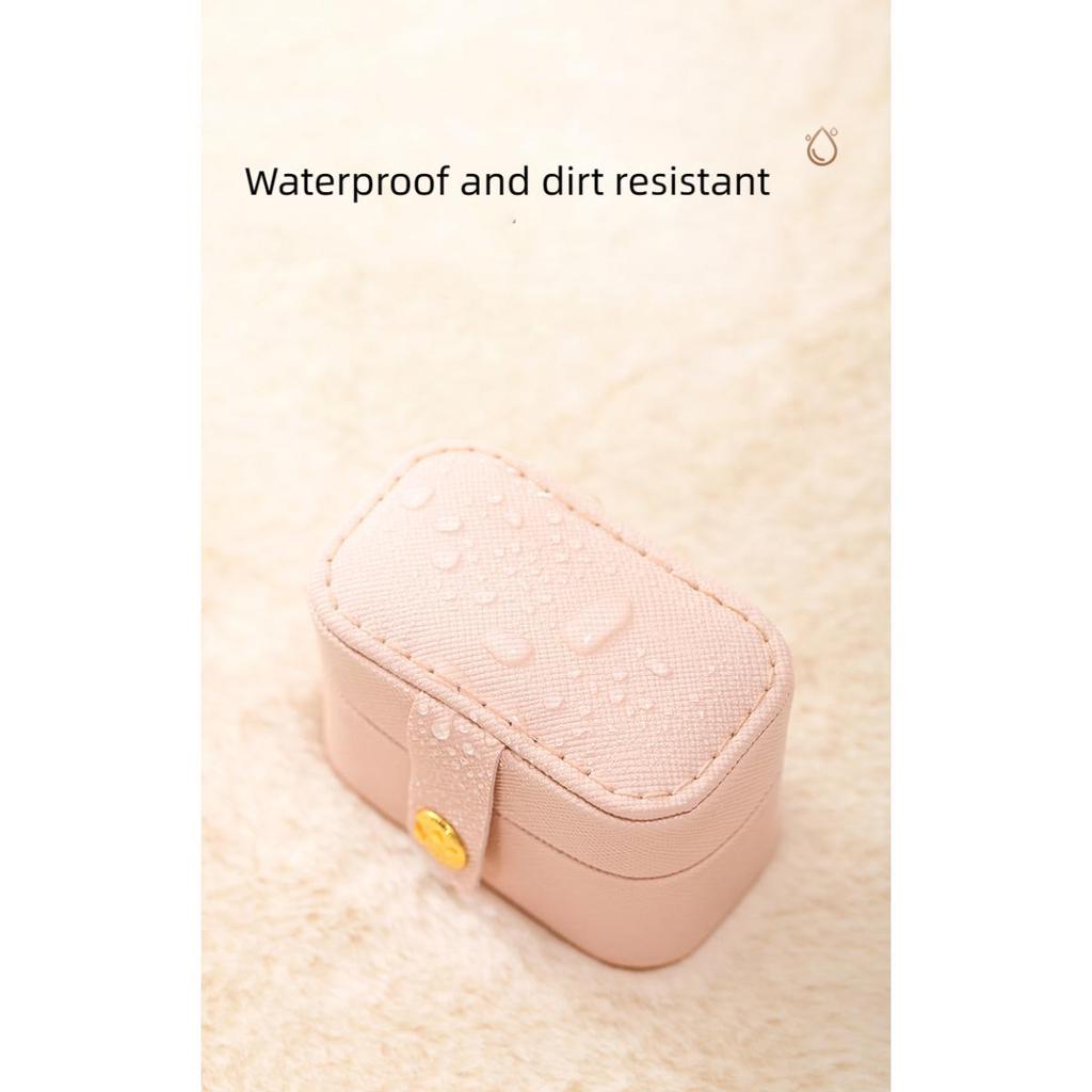Mini Ring Box, Portable Earring Jewelry Box, Leather Earring Ring Storage Box, Jewelry Box