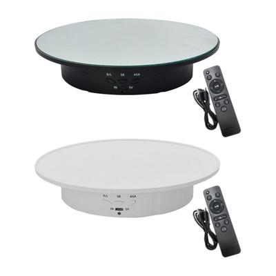Electric Rotating Display Stand Portable Electric Turntable Turntable Jewelry Holder for Watch Cosmetic Jewelry Cakes Model