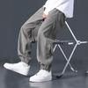 Casual sports corduroy loose trendy brand men's trousers straight multi-pocket overalls