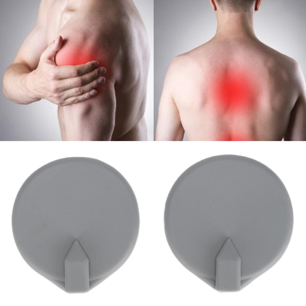 2 buc 65mm / 2.56in Diametru Electropadi Rotunzi din Silicon pentru Aparat Electric TENS de Slăbire Terapie