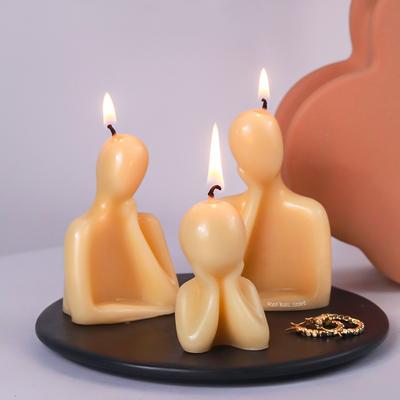 Family Abstract Body Silicone Molds Thinker Portrait Crafts Candle Making Supplies DIY Handmade Gifts Plaster Moulds Home Decor