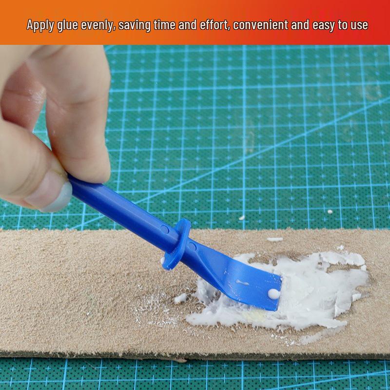 Elastic Adhesive Sheet for DIY Leather Goods - PP Material Scraper & Glue Applicator.
