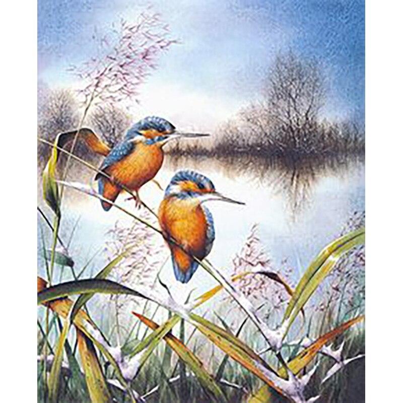 Neue 5D DIY Blumen Diamant Malerei Vogel Diamant Stickerei Tier Kreuz Stich Volle Runde Bohrer Wohnkultur Manuelle Geschenk