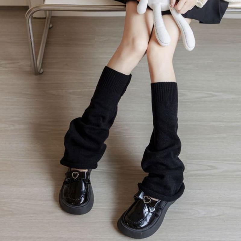 1 Pair Leg Warmer New Japanese Knit Socks Calf Gaiters Heap Heap Socks Cute Lolita Socks Sweet Girl Knitted Foot Cover