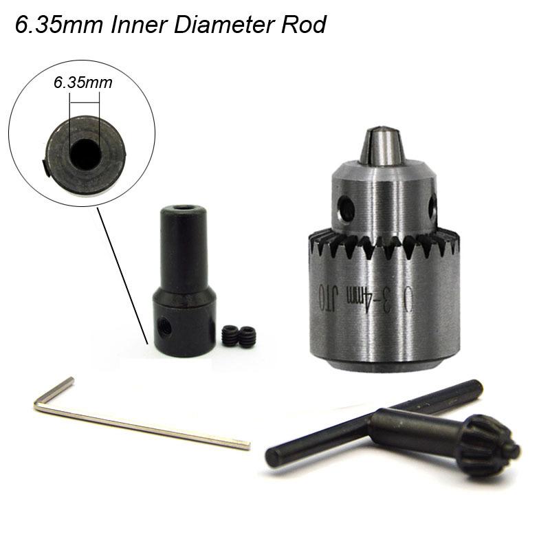 Micro Motor Drill Chuck JT0 with Key 4mm 5mm 6mm 8mm Adapter Rod Mini Cartridge Taper Mounted Mandrino Shaft Sleeve