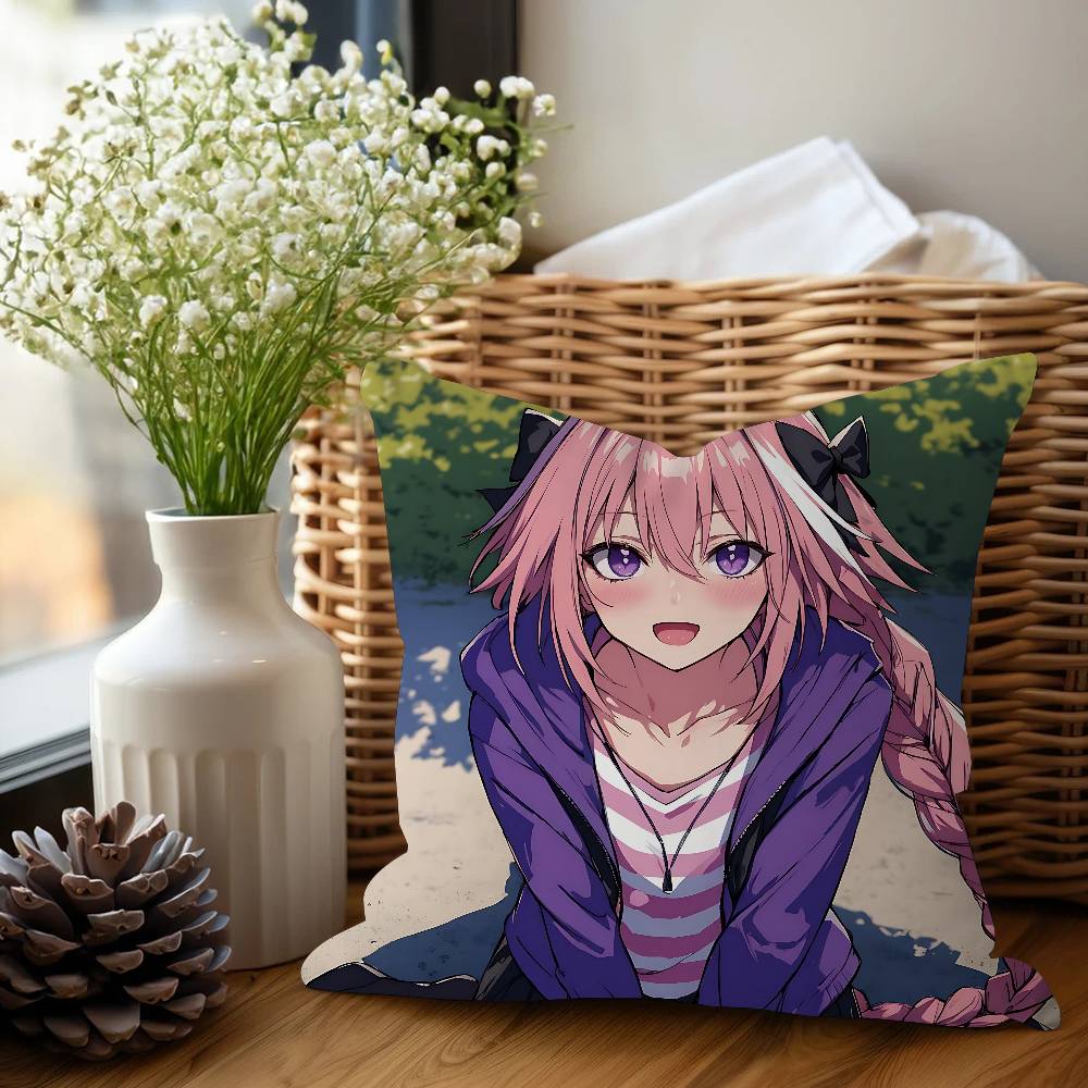 Anime Fate Apocrypha Astolfo Pillow Gifts Home Office Furnishings Bedroom Sofa Car Cushion Cover Case 45x45cm