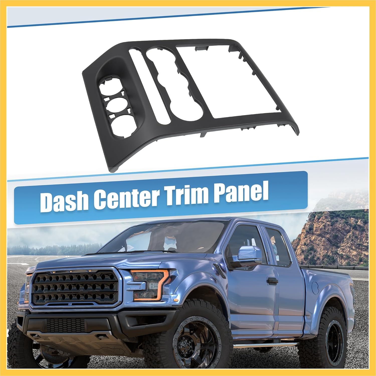 

Front Dash Radio Bezel Center Trim Panel Cover for Ford F-150 2004 2005 2006 2007 2008 No.68414-ED50C Dash Panel Cover Bezel Trim Auto Replacement