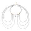 New Beach Vacation Style Imitation Bead Tassel Necklace for Women, a Unique And Exquisite Piece