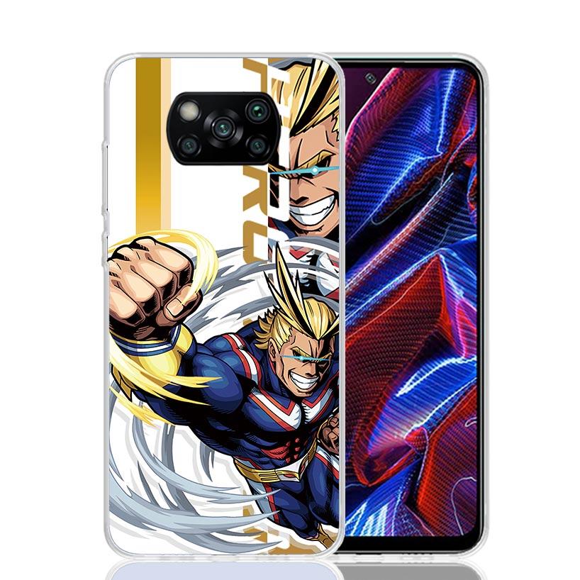 My Hero MHA Art Phone Case For Xiaomi Poco X7 X6 X5 Pro F7 Ultra Redmi 15C 15 13 13C 12 12C 10 10A 10C 9 9A 9C 9T Cover Poco X7