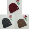 Letter R Printing Knitted Hat Solid Color Beanie Caps Windproof Fashion Gifts