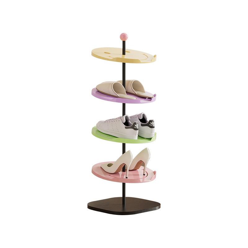 Multi-layer Shoe Rack Space-Saving Rainbow Shoe Organizer Standing Entryway Shoe Shelf for Dorm/Apartment Wardrobe Storage