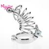 Metal Penis Massager Cock Ring Toys Sexualeed Chastity Lock Cage Body