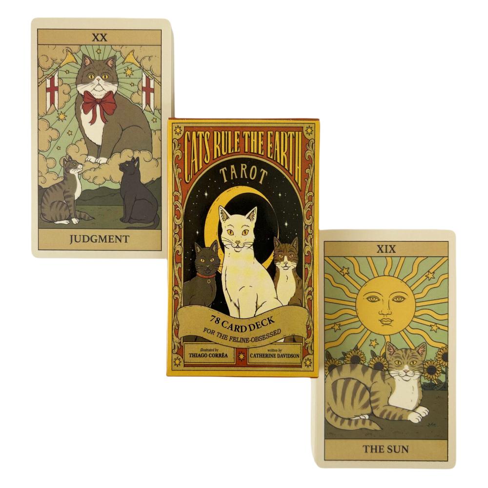 Cats Rule The Earth Tarot Cards Game For Beginners Fate Visions Divination Edition Oracke Playing Board Deck